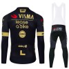 Completo Maglia ML + Pantaloncino con bretelle ML 2024 Jumbo-Visma Lease A Bike Nero